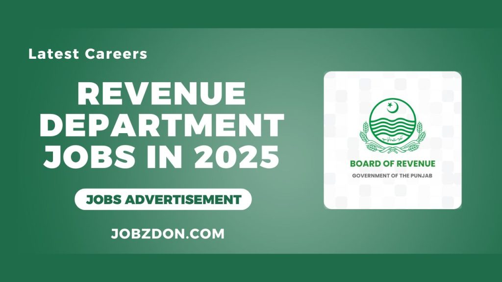 Revenue Department Punjab Jobs 2025