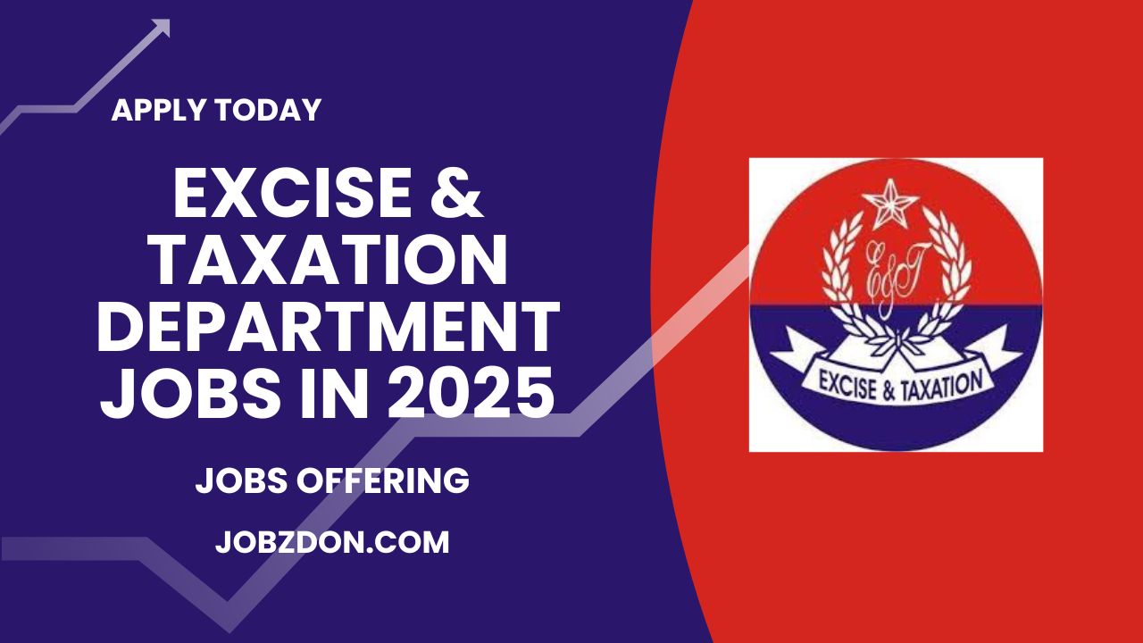 Excise and Taxation Department Punjab Jobs 2025